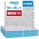 thumbnail image 1 of Filtro de aire Aerostar MERV 11 16x16x1 - 6 unidades para HVAC, 1 of 5