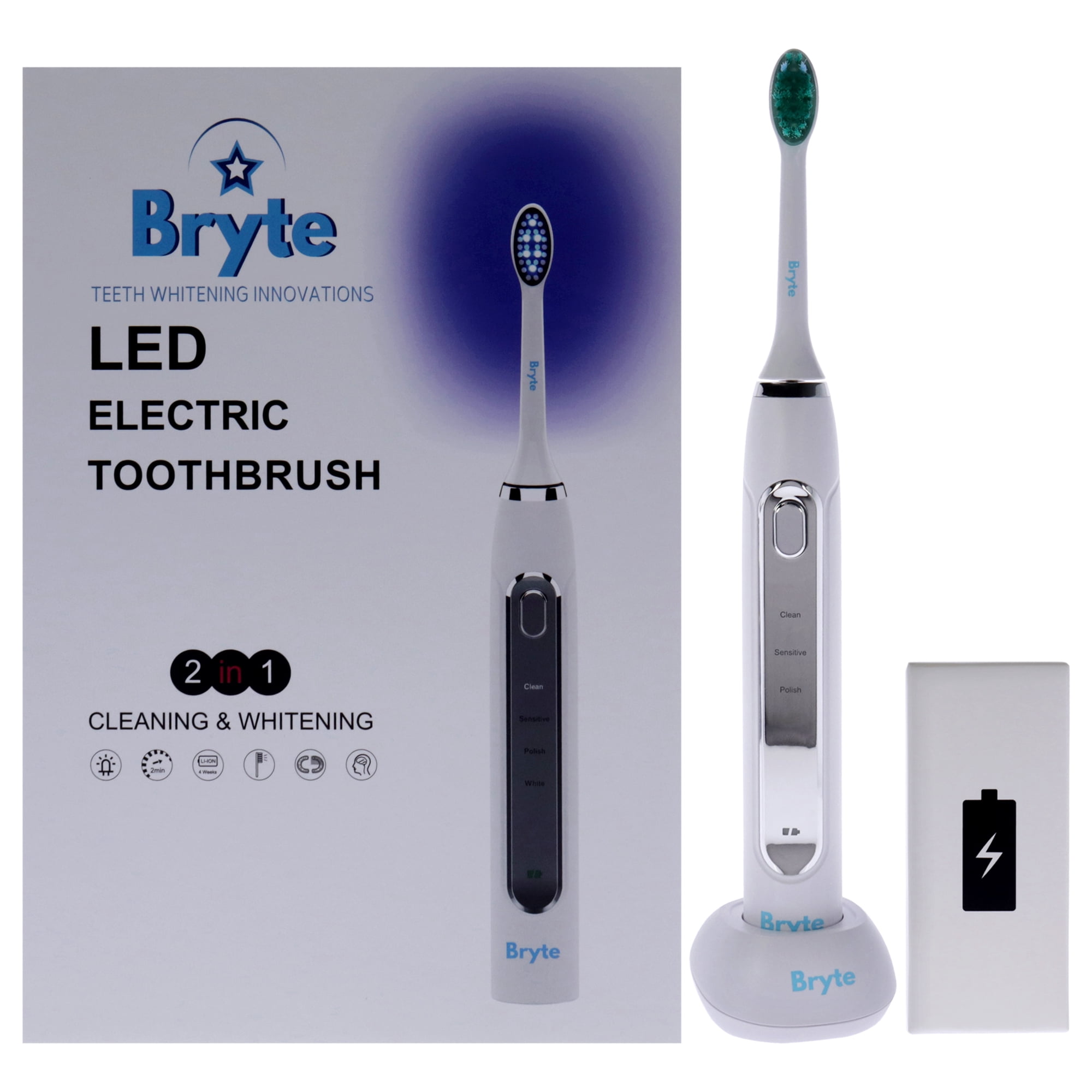 Kit Cepillo Dental Eléctrico Bryte 5 Piezas Unisex