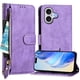 thumbnail image 3 of Funda Billetera Cremallera para iPhone 17 con Porta Tarjetas, Soporte y Correa Morado, 3 of 5