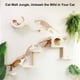 thumbnail image 2 of Estantes de Pared para Gatos FUKUMARU Set de 5 Piezas de Madera con Hamaca Beige, 2 of 8
