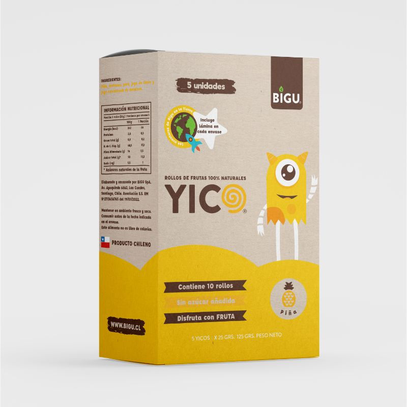 Bigu - Rollo Fruta Pina 125Gr