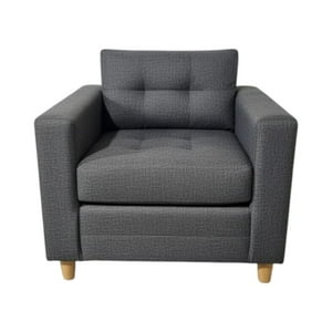 Diseños Valestrini - Poltrona Suecia Lino Gris Oscuro