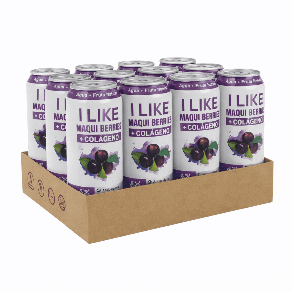 I Like - Pack X12 Jugo Natural + Colageno Maqui Berries 473ml