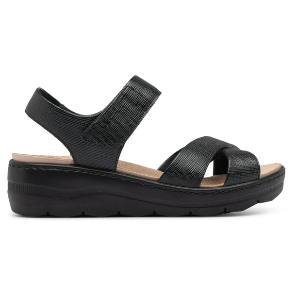 Sandalia Mujer Anabela SPA Negro Piccadilly