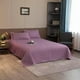thumbnail image 1 of Cubrecama quilt 2 plazas bicolor lila rosa, 1 of 3