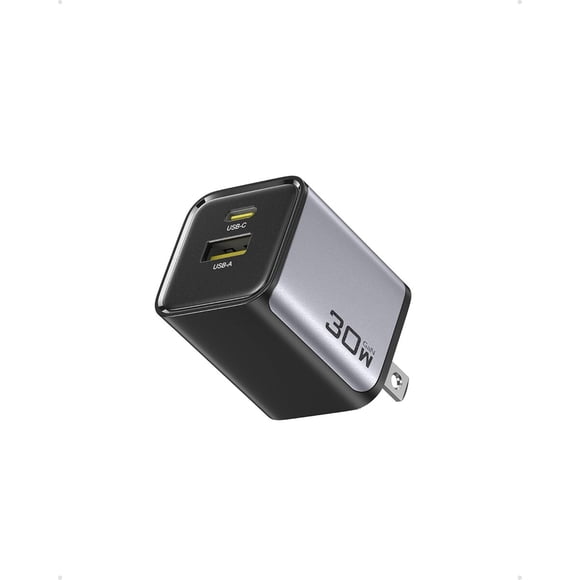 Cargador PISEN 30W USB C Doble Puerto GaN PD QC 3.0