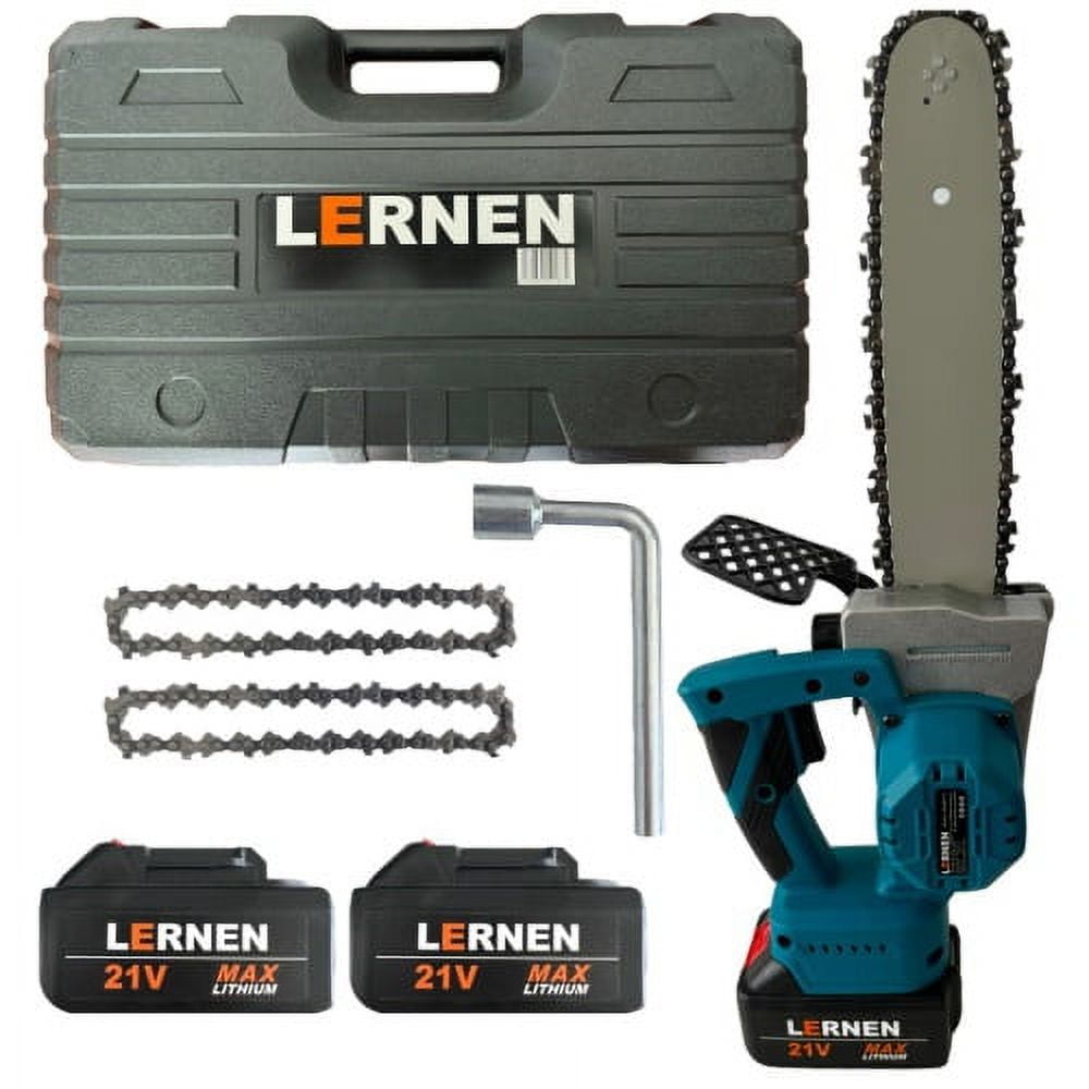Lernen - Motosierra Podadora Inalámbrica 12'' + 2 Baterías Y Maletín
