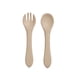 thumbnail image 1 of 2pcs Baby Tableware Set - BPA Free Silicone, Perfect for Toddler Feeding with Spoon and Fork!, 1 of 3