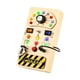 thumbnail image 1 of LED Busy Board Tablero Sensorial De Madera LED Portátil Para Niños En Edad Preescolar, 1 of 5