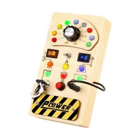 Bothyi - Led Busy Board Tablero Sensorial De Madera Led Portátil Para Niños En Edad Preescolar