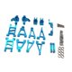 thumbnail image 4 of Combo De Accesorios De Automóvil RC Para 1:14 Escala 14301 14302 14303 RC CARRO MODELO AZUL, 4 of 5