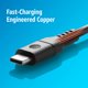thumbnail image 2 of Cable USB-C AT&T 2,4 m 60W Carga Rápida Power Delivery, 2 of 6