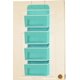 thumbnail image 2 of Organizador de bolsillo sencillo para uso doméstico sobre puerta o pared, color turquesa, 2 of 2