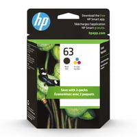 Cartucho De Tinta Hp 63 Negro/Tricolor (Paquete De 2) Deskjet 1112