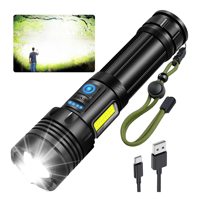 Genérico - Linterna Táctica Led Brillante De 90000 Lm Recargable