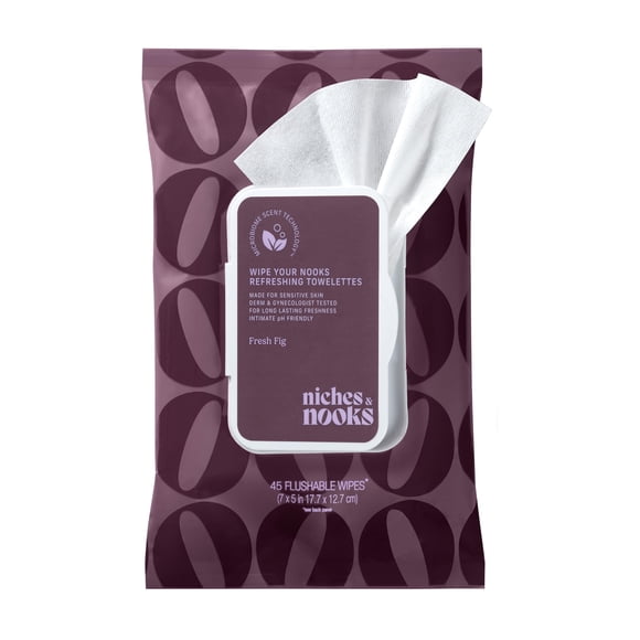 Toallitas Íntimas Femeninas Niches & Nooks 45 unidades Higo Fresco Veganas