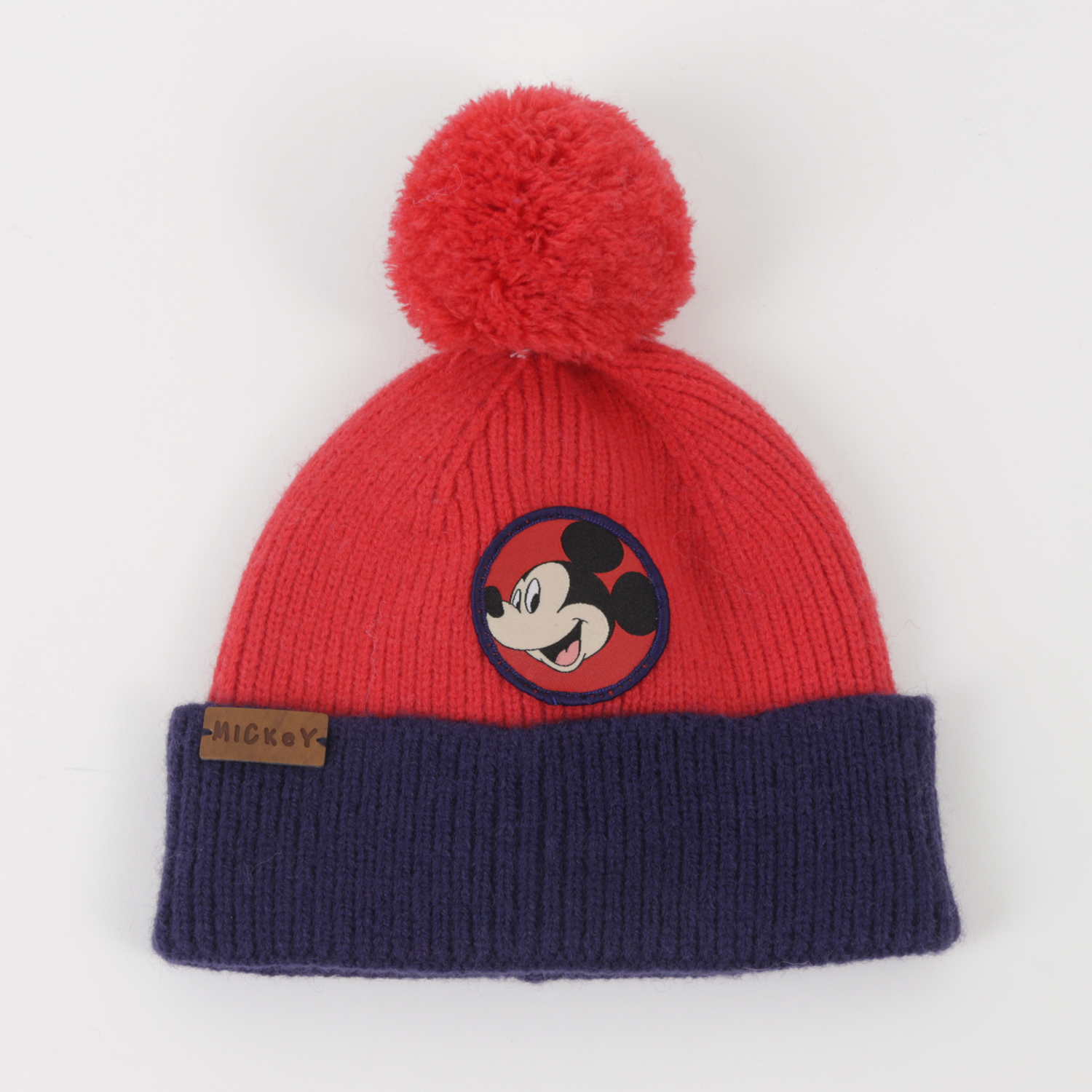 Gorro Con Pompón Niño Mickey Mouse Rojo Disney