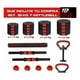 thumbnail image 4 of Set Mancuernas Barra Rusa Ajustables 30 Kg 3 En 1 Rojo, 4 of 6