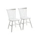 thumbnail image 1 of Pack 2 Sillas Windsor Madera Maciza De Alta Calidad Estructura Fuerte Barnizado Semi Matte - Blanco, 1 of 3
