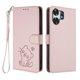thumbnail image 1 of Funda Billetera con Relieve de Gato para Honor X6D, Rosa, 1 of 6