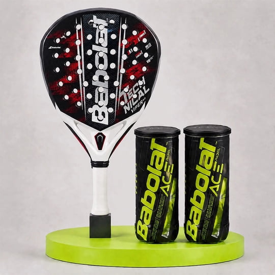 Super Pack Babolat Pala De Padel Technical Viper + 2 Tarros De Pelotas Ace