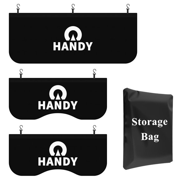 Cubiertas para guardabarros HANDY Pack de 3 negro con bolsa de almacenamiento