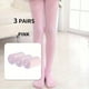 thumbnail image 1 of 3pairs Girls Kids Velvet Solid Color Stockings Leggings Tights, Children Girls Dress Pantyhose Ballet Dance Socks, 1 of 3