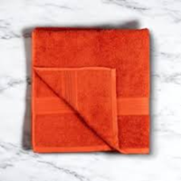 Genérico - Toalla Baño + Mano Algodón By Cannon 350 G Color Naranja Liso