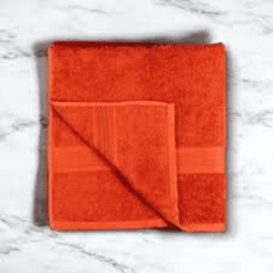 Genérico - Toalla Baño + Mano Algodón By Cannon 350 G Color Naranja Liso