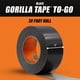 thumbnail image 5 of Cinta adhesiva Gorilla Mini To-Go de 1 cm x 9 m, color negro (paquete de 2), 5 of 7