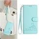 thumbnail image 3 of Funda tipo cartera FOXDOCK para Samsung Galaxy A12 5G/M12 con soporte, ranuras, RFID, diseño de gato, 3 of 5
