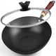 thumbnail image 1 of Wok Souped Up Recipes, acero al carbono, 26 cm, con tapa para estufas, 1 of 6