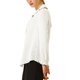 thumbnail image 4 of Edición INSPIRE CHIC Camisas de trabajo con cuello Peter Pan con volantes dulces para mujer M Blanco, 4 of 8