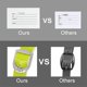 thumbnail image 4 of Juego de 4 etiquetas de equipaje Vigorport de cuero 11,2 × 7 cm, 4 of 5