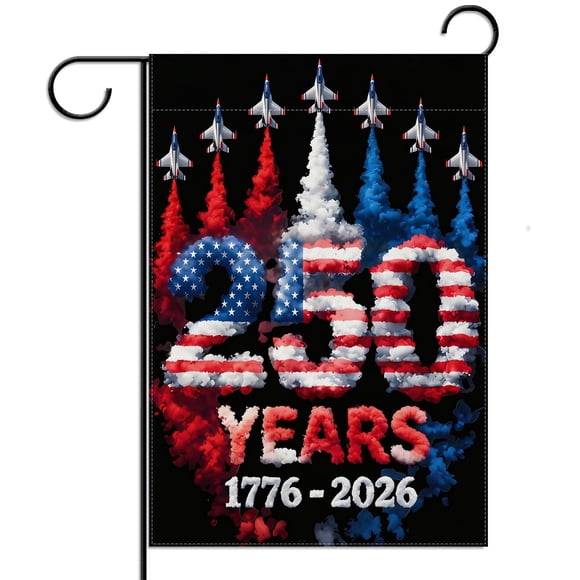 Bandera de Jardín Jiudungs 31x45 cm Patriótica 250º Aniversario