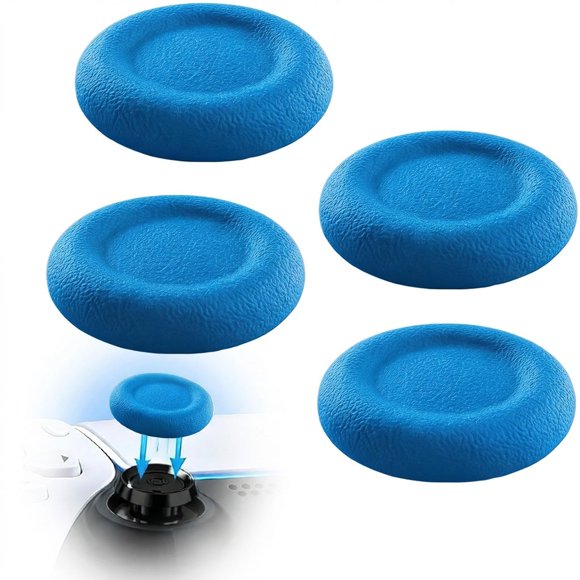 MatoSan Tapas de joystick de silicona azul - paquete de 4