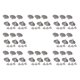 thumbnail image 2 of 48 Set Jeans Botones Brillantes Martillo En Plata De 20 Mm Para Hombres, Mujeres, 2 of 5