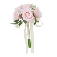 Magideal - Ramo De Novia Para Boda, Ramo De Novia, Centros De Mesa Florales, Flores Artificiales Para Propuesta De Despedida De Soltera, Accesorios De Fotografía Rosa
