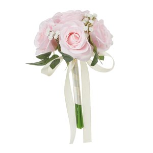 Magideal - Ramo De Novia Para Boda, Ramo De Novia, Centros De Mesa Florales, Flores Artificiales Para Propuesta De Despedida De Soltera, Accesorios De Fotografía Rosa