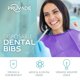 thumbnail image 2 of Baberos dentales desechables Pruvade, paquete de 125 unidades, 3 capas, negros, 2 of 8