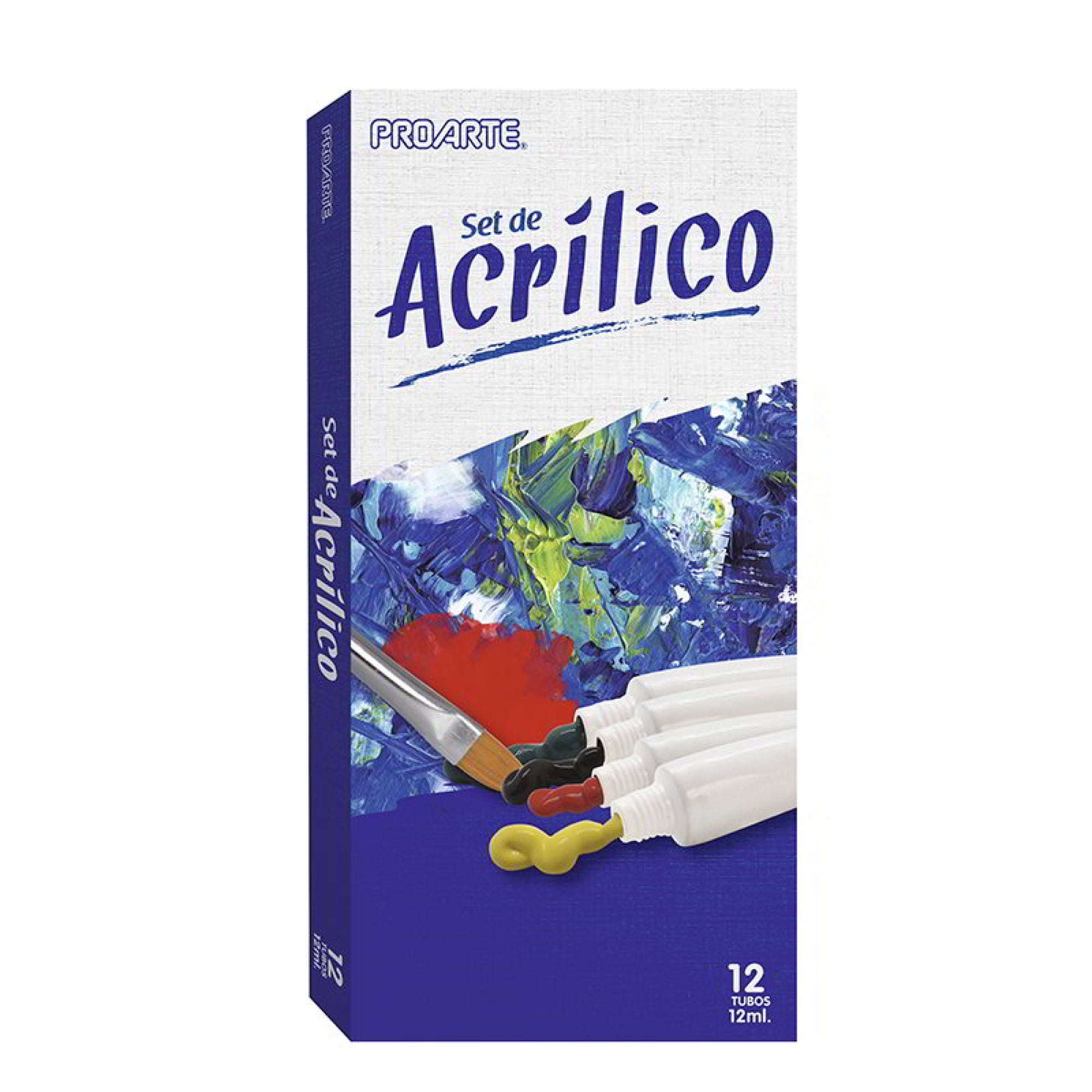 Pinturas Acrílicas, 12 Colores Proarte