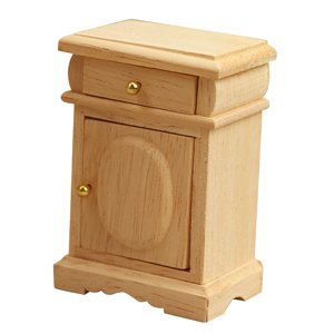 Bothyi - 1:12 Mesa De Madera Pequeña Con Cajón Para Suministros De Manualidades