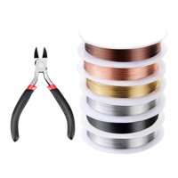 Magideal - Paquete De 6 Cortadores De Alambre Para Manualidades De Cobre De 0,5Mm, Suministros De Línea Alámbrica, Herramientas Resistentes Al Deslustre Para La