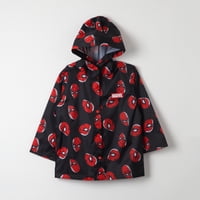Chaqueta Impermeable Niño Spiderman Painted Back Negro Marvel