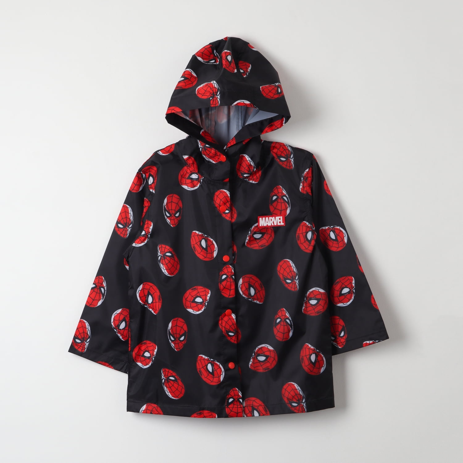 Chaqueta Impermeable Niño Spiderman Painted Back Negro Marvel