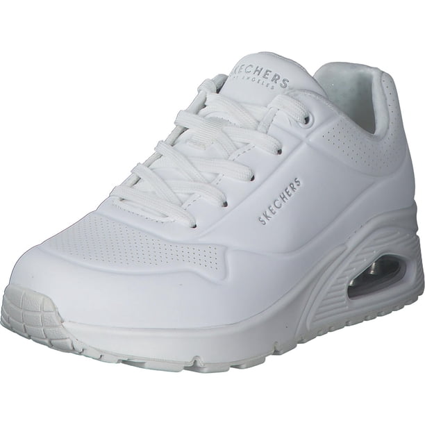 Zapatilla Skechers Uno-Stand on Air para mujer, blanca/blanca, talla 7
