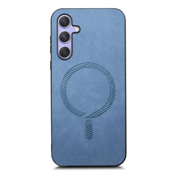 Magnetic Slim Case for Samsung Galaxy A24 with Camera Guard & Anti-Scratch Back Blue