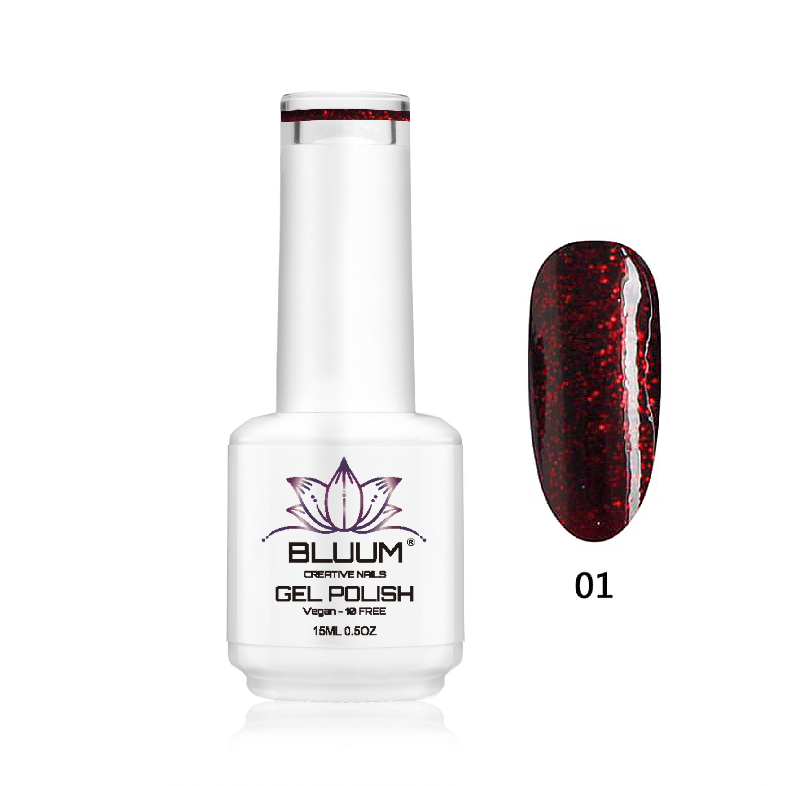 Bluum Creative Nails - Esmalte Permanente Royal Red 01 15 Ml