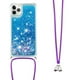 thumbnail image 1 of Funda FOXDOCK para iPhone 11 Pro con Cuerda Ajustable, Brillo Líquido, Protección Antigolpes y Lente – Ideal para Regalo, 1 of 6