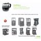 thumbnail image 4 of Jarra de vidrio de repuesto para cafetera Hamilton Beach de 1,8 litros para 12 tazas, 4 of 8